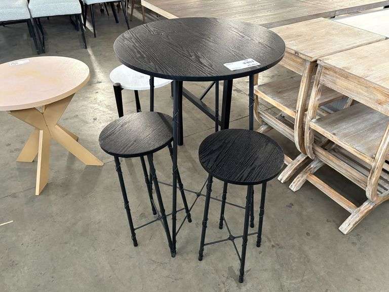Pub Table With Two Stools