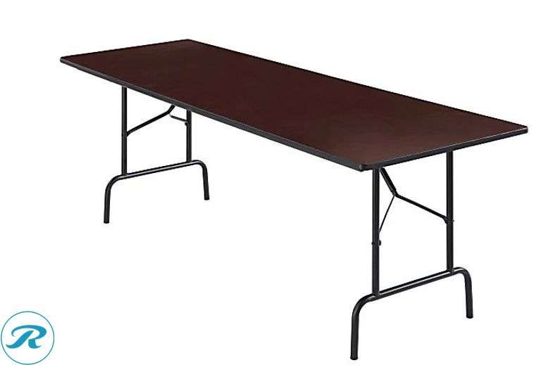 Realspace Folding Table, 29"H x 96"W x 30"D, Walnut - New/Damaged Box
