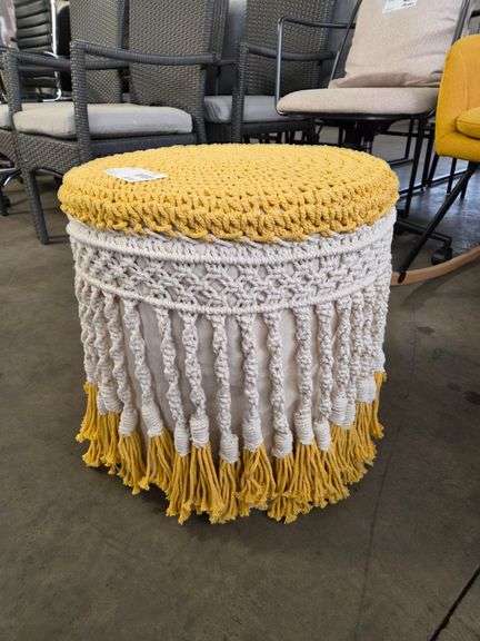 Macrame Ottoman