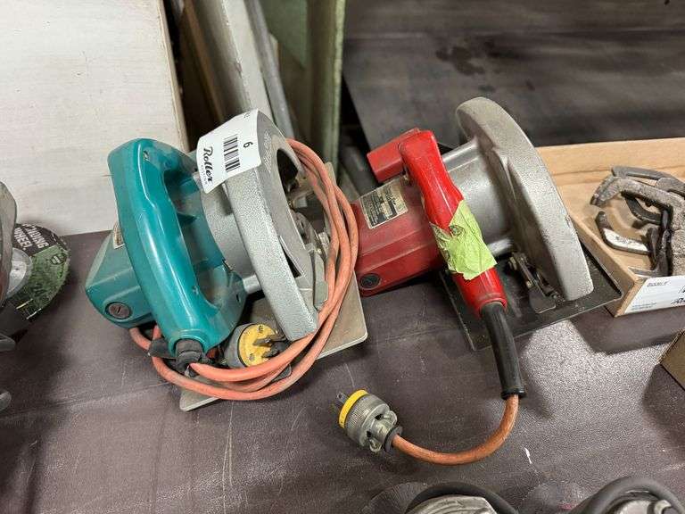 (2) Makita Circular Saws: Models 5007NB and M513