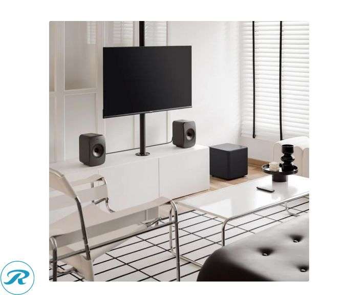 KEF: LSX II LT Wireless Bookshelf Speaker Pair, Gray, $899 Retail - New/ Open Box - Roller Auctions