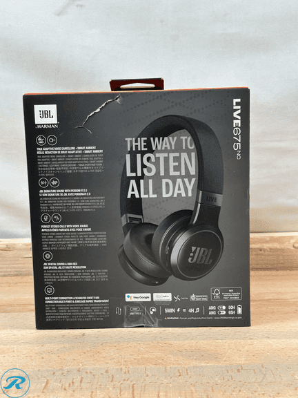 JBL Live 675NC Wireless True Adaptive Noise-cancelling On-Ear Headphones - New - Open Box - Roller Auctions