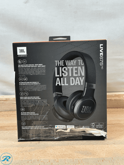 JBL Live 675NC Wireless True Adaptive Noise-cancelling On-Ear Headphones - Used - Roller Auctions