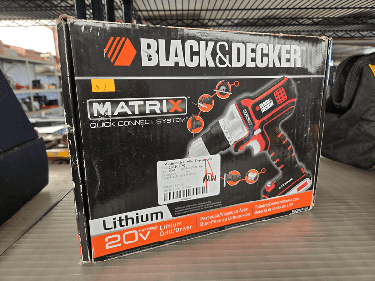 Black & Decker BCDCM T120 Matrix 20V Lithium Drill/Driver With Quick Connect System