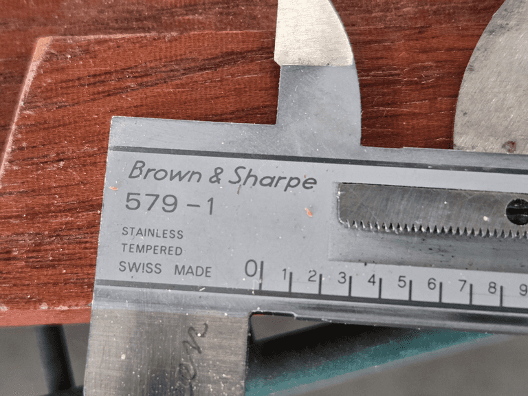 Brown & Sharpe 579-1 Stainless Steel Dial Caliper with Wooden Case ...