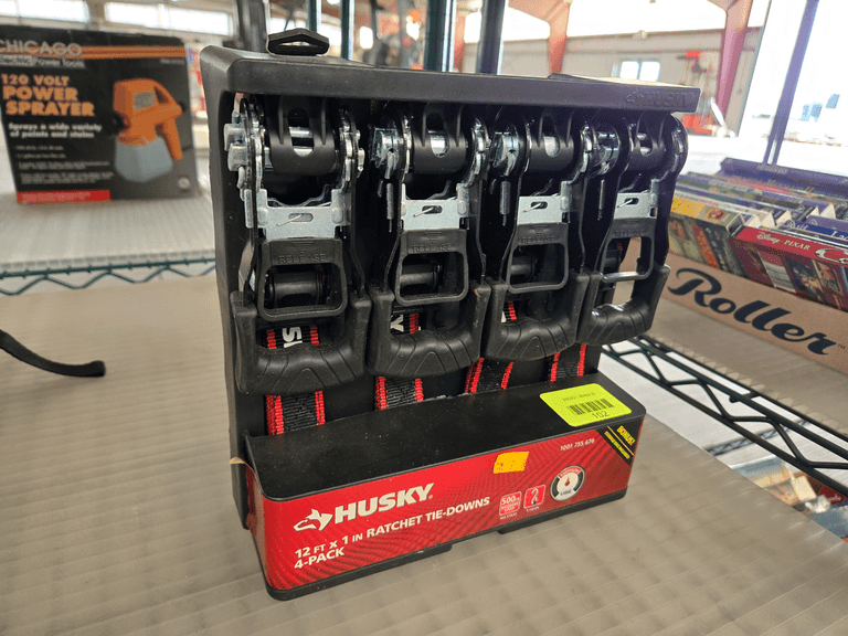 Husky 12 Ft x 1 In Ratchet Tie-Downs