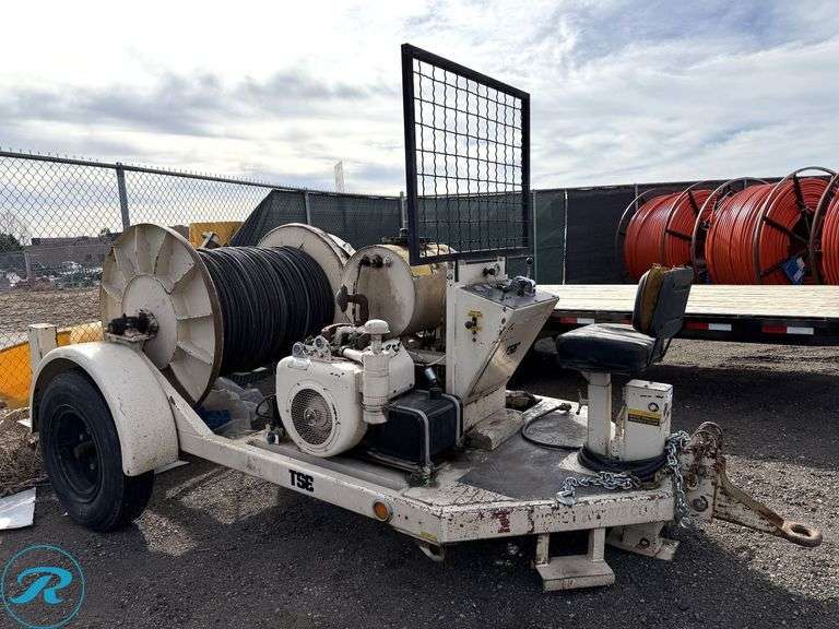 1985 TSE TD-30-AH S/A Utility Drum/Wire-Puller Trailer