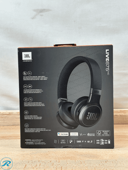 JBL Live 675NC Wireless True Adaptive Noise-cancelling On-Ear Headphones - New - Open Box - Roller Auctions