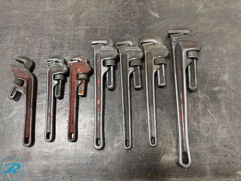 (7) Ridgid Pipe Wrenches