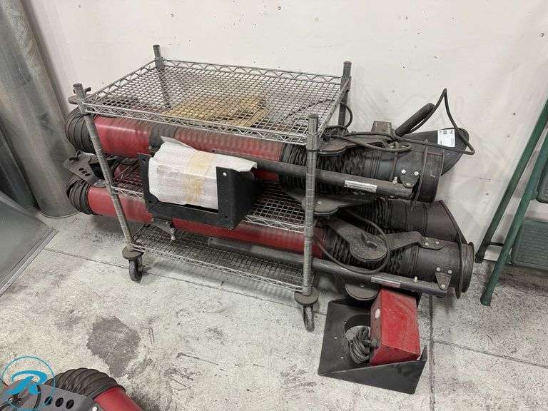 (2) Micro Air SCA AFAB Fume/Dust Extractor Head Units With Blower and Light
