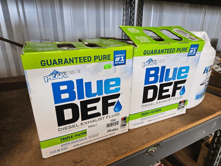 (2) New Peak BlueDEF Diesel Exhaust Fluid Triple-Filtered 2.5 Gallon ...