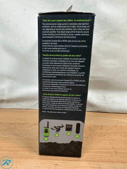 (2) Motorola Solutions T600 35 Miles Waterproof Two-way Radio Green, 2 Pack - Used/1 Walky-talky Don't Stay On - Roller Auctions