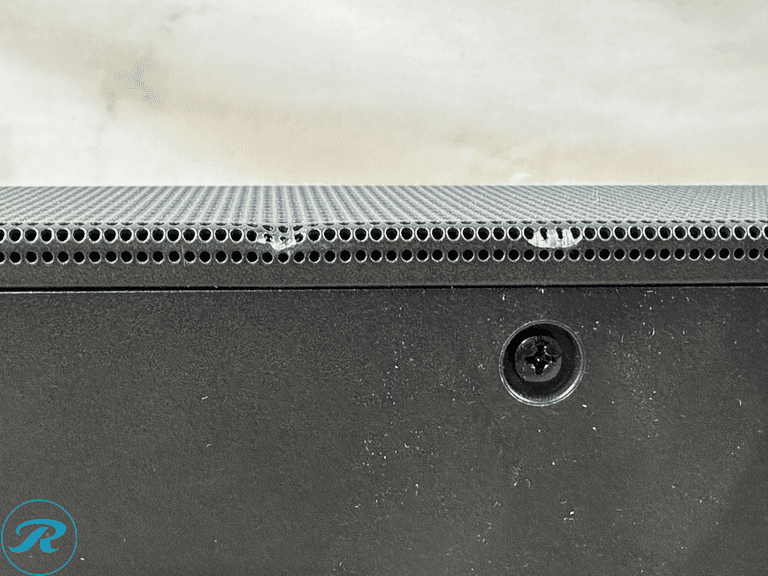 Samsung: Q-Series HW-Q60CF 3.1.2 Ch Soundbar with Wireless Subwoofer- Used/ Small Damage/ Chip on top Right Corner & Chip on bottom center of Soundbar - Roller Auctions
