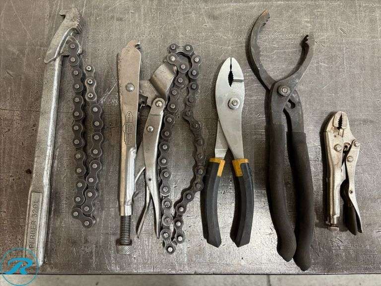 Chain Wrenches, Oil Filter Wrench, Pliers