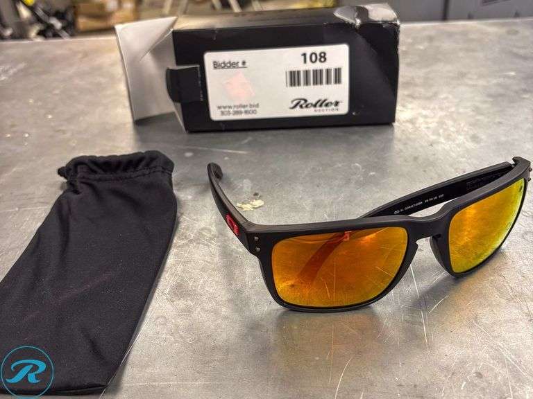 Oakley Holbrook XL Matte Black Sunglasses, Prizm Ruby Lenses (New)