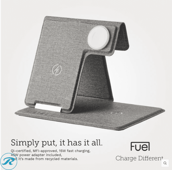 FUEL 3 in 1 Foldable Power Station with Wall Charger - New
