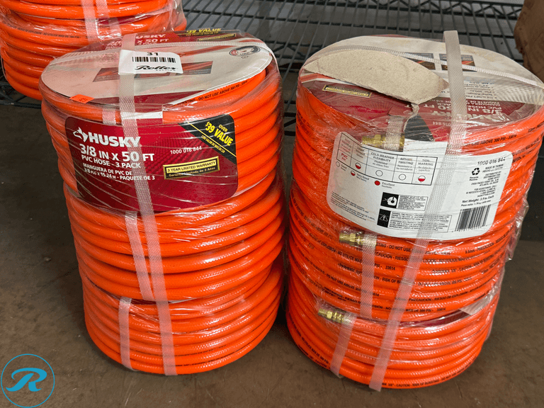 Husky 1000 016 844 PVC Hose, 3/8 In x 50 Ft, (2) 3 Packs