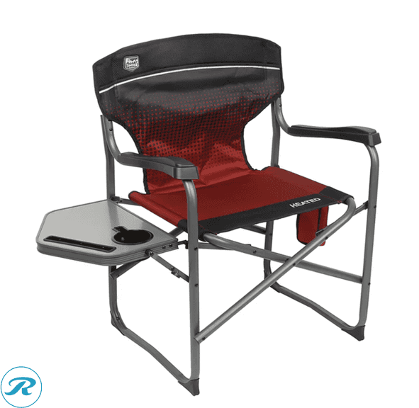 Timber Ridge Heated Directorās Chair with Side Table - New