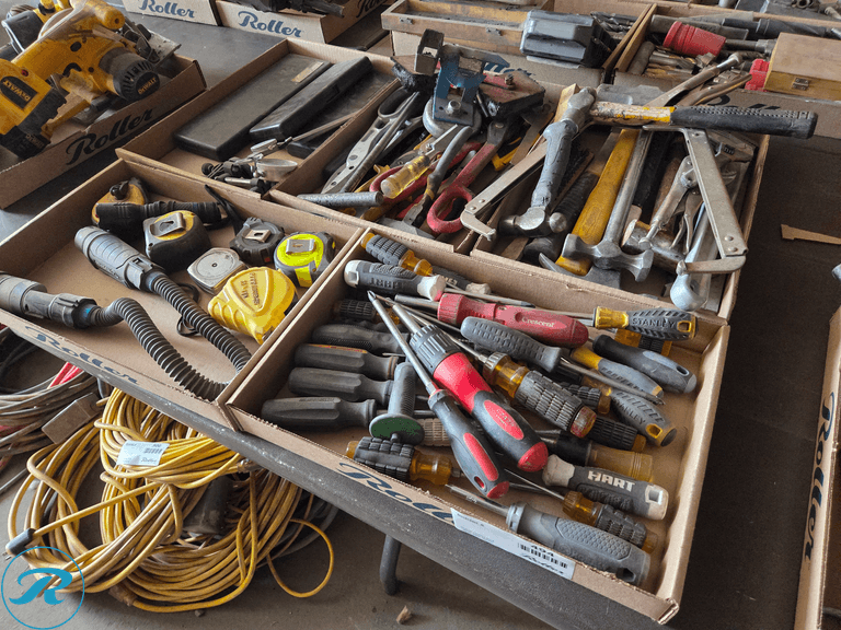 (4) Trays of Handtools