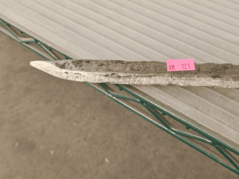 Homemade Large Sword, Metal Blade, Rebar Crossguard, Wood Handle - Roller Auctions