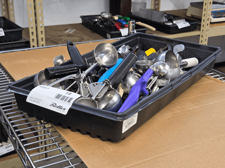 Tray of Portion Scoops