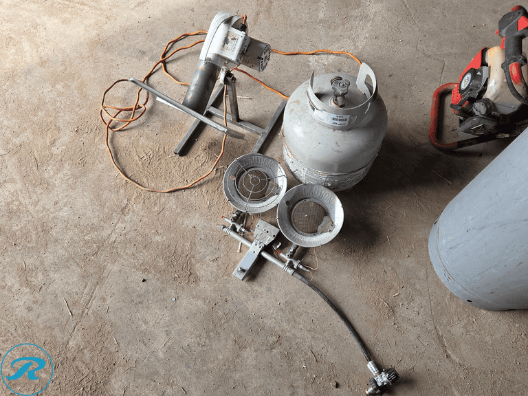 Dual-Head Tank Top Propane Heater, Propane Heater and Edemco Heater