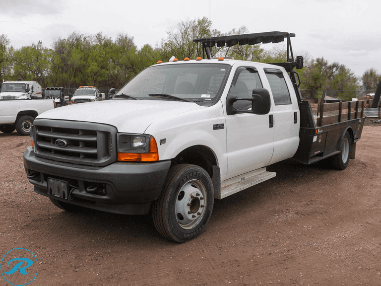 2001  Ford  F450   Super Duty XL  RWD Crew Cab  Flatbed Truck