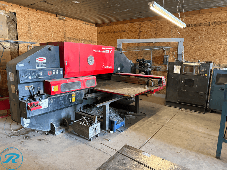Amada Pega-357, 30 Ton Turret Punch Press, 58 Station, Automatic Index, 50" x 72" Sheet Capacity, 4.5" Hole, 350 SPM