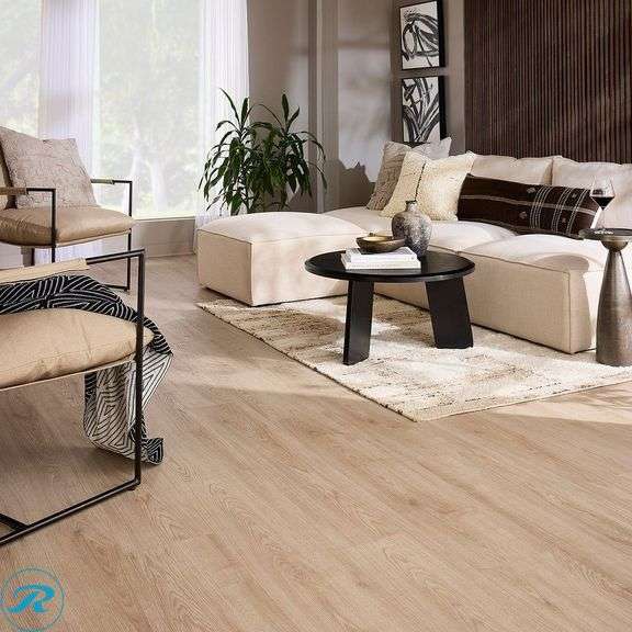 (9 Boxes) 167.40 SqFt In Total - Mohawk Home 12MM Thick 9.4in X 47.2in AC4 Waterproof Surface Laminate Wood Plank Flooring (18.6 sq ft/ctn) - Westhighland Oak - New - Roller Auctions