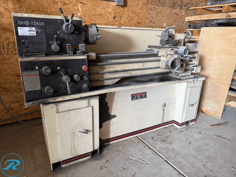 Jet GHB-1340-A Geared Head Bench Lathe, 3-Jaw Chuck, Tool Changer, Dovetail
