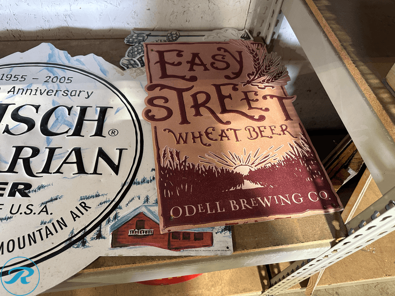 Shelf of Beer Signs - Roller Auctions