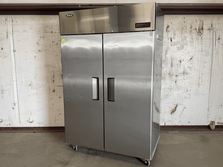 Atosa MBF8005GR Two-Door Reach-In Refrigerator with Casters