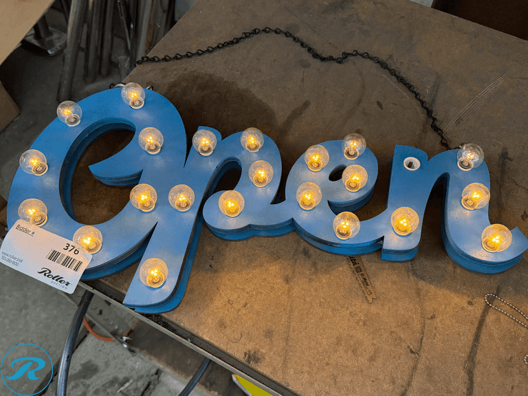 Open Lighted Sign