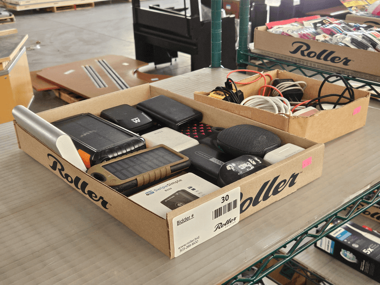 Assorted Power Banks, Chargers, Cables, SwipeSimple B250, Bluetooth Speaker