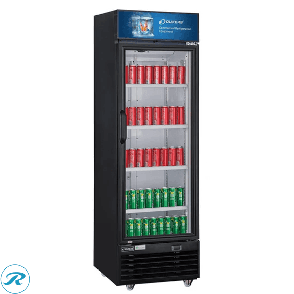 New Dukers LG-430 Single Glass Door Refrigerated Merchandiser  (Unopened in Original Manufacturer’s Packaging)