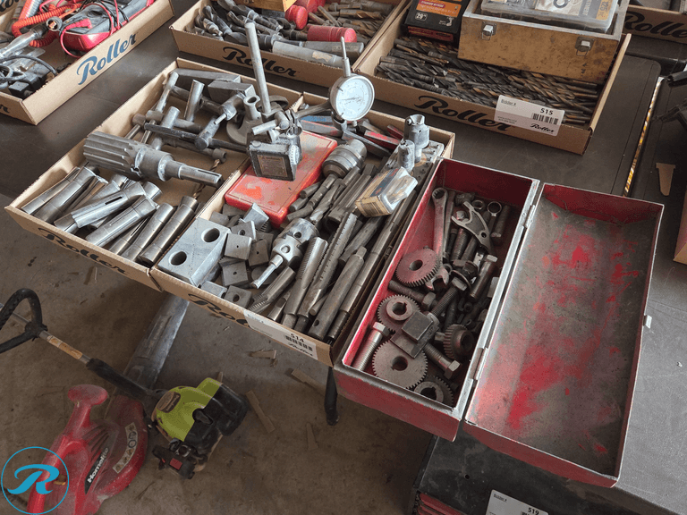 (3) Trays of Machinist Tools