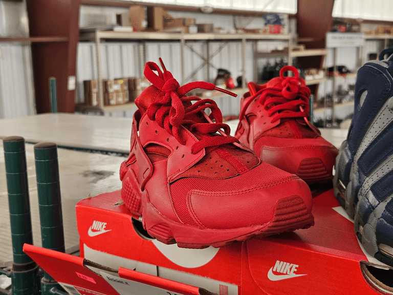 Nike Air Huarache, Nike Air More Uptempo '96, Champion Slides, Sizes 8.5 and 9 - Roller Auctions