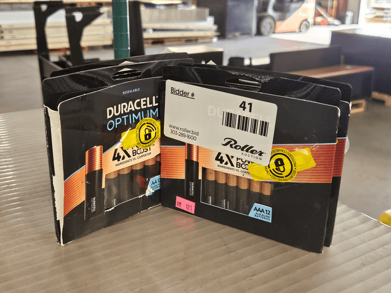 (4) Duracell Optimum AAA12 Alkaline Battery Packs