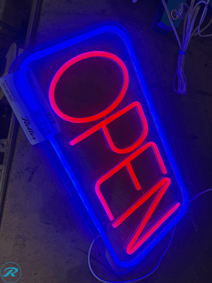 Open Lighted Sign