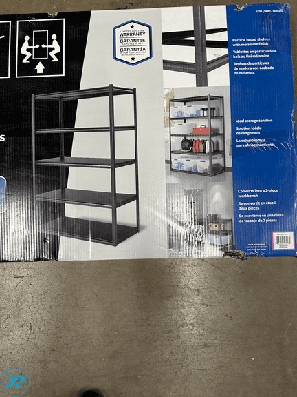 Gorilla Rack Z-Beam 5-shelf Steel Storage Rack, 48“ x 24“ x 72" - New/Opened Box - Roller Auctions