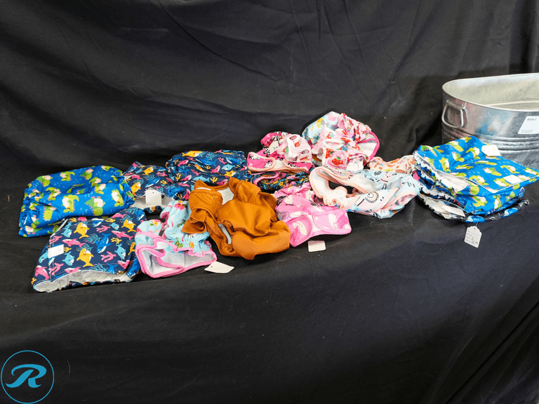 Reusable Cloth Diapers, Size Large