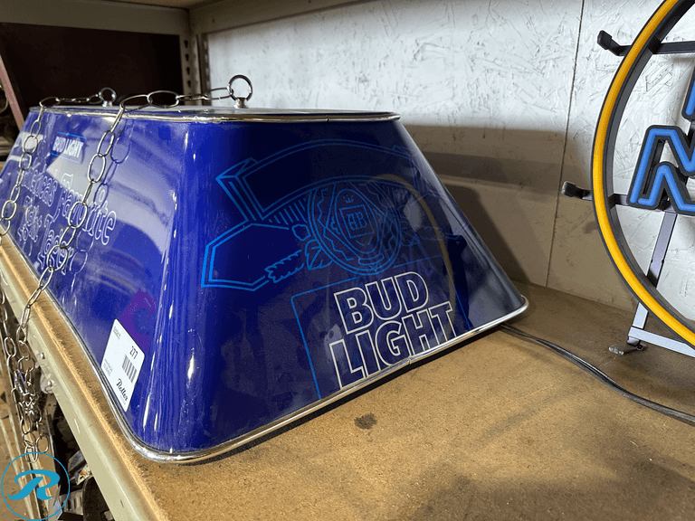 Bud Light Overhead Light - Roller Auctions