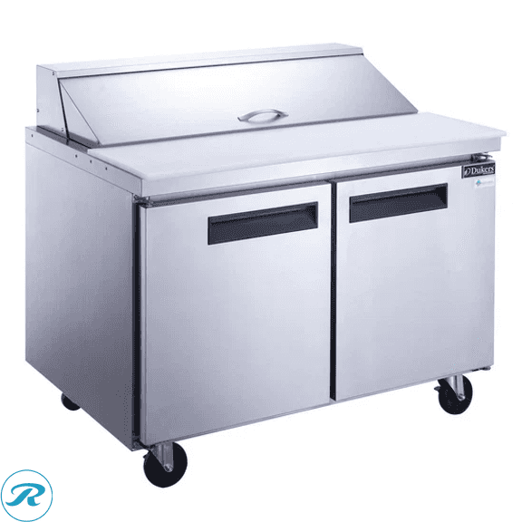 New Dukers DSP48-12-S2 Refrigerated Sandwich Prep Table (Unopened in Original Manufacturer’s Packaging)