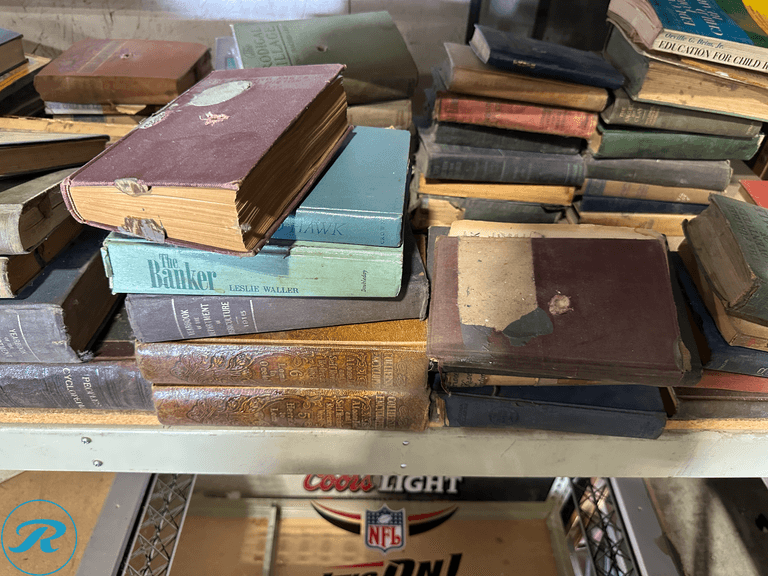 Shelf of Vintage Books - Roller Auctions