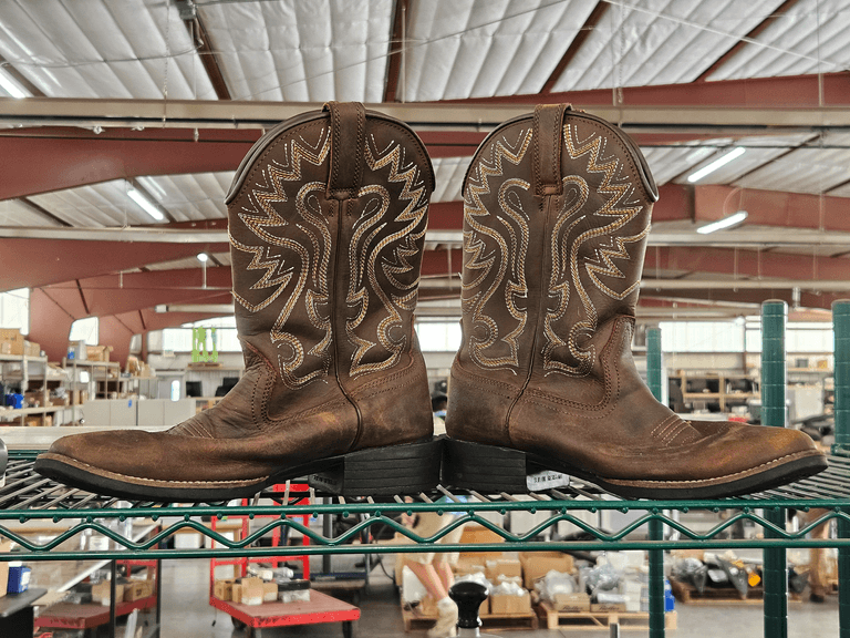 Survivors Leather Western Boots, USA Size 9, Rubber Sole - Roller Auctions