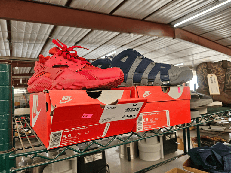 Nike Air Huarache, Nike Air More Uptempo '96, Champion Slides, Sizes 8.5 and 9 - Roller Auctions