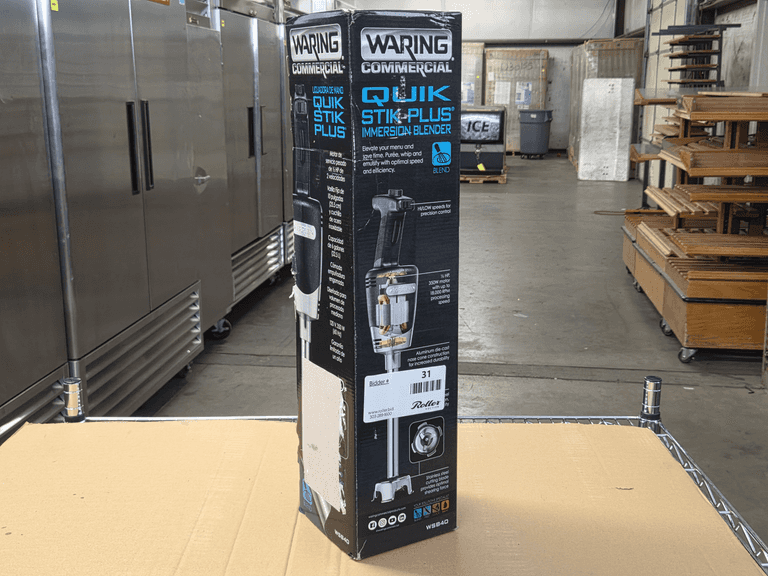 Waring Commercial WSB40 Quik Stik Plus Immersion Blender, 350W, 18,000 RPM, Electric
