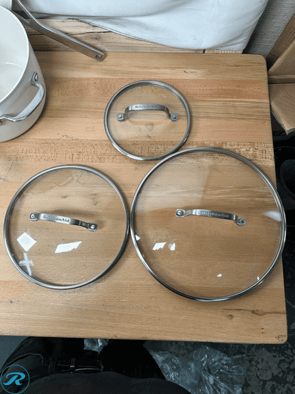 KitchenAid Hard-Anodized Ceramic Induction Cookware Set, 11pc - Light Used/Scratches - Roller Auctions