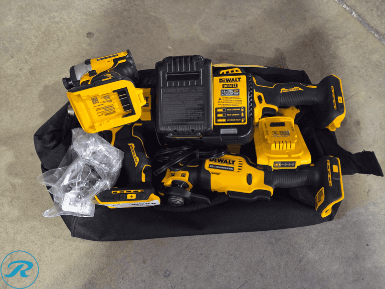 (4) Dewalt 20V Cordless Power Tools with Charger and Battery
