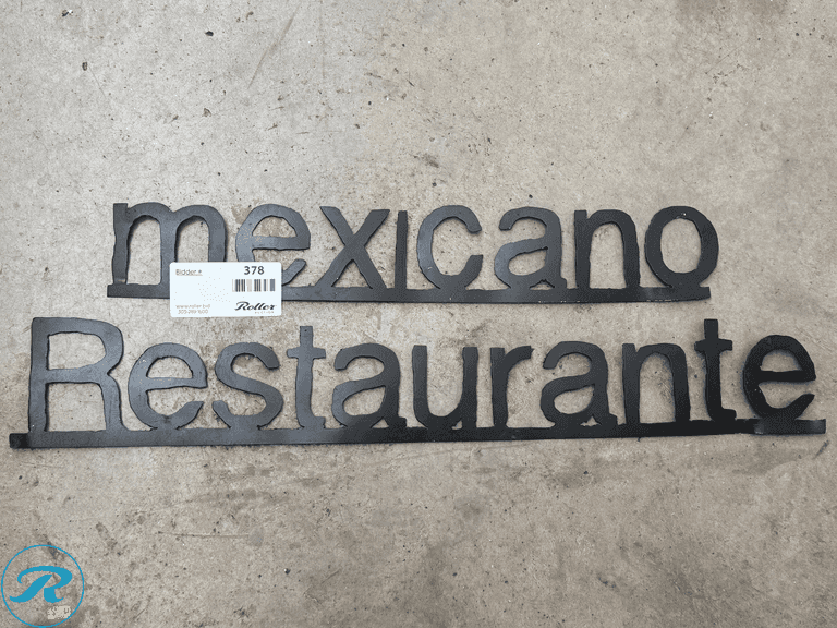 (2) Metal Signs